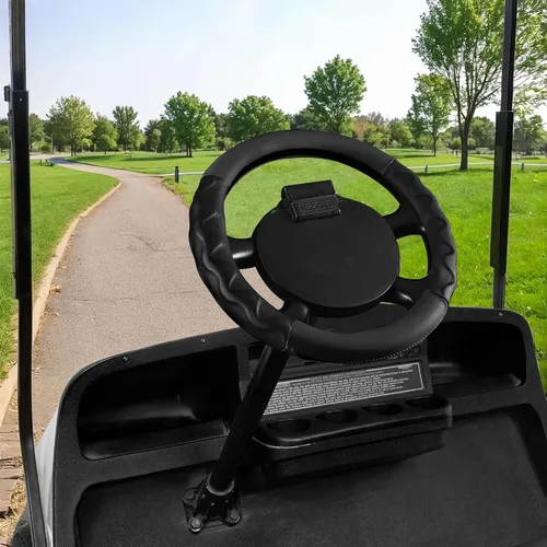Miniatura 7 de 10L0L Fundas para volante de carrito de golf de 13 pulgadas para EZGO TXT&RXV, funda antideslizante de microfibra mejorada con piel sintética