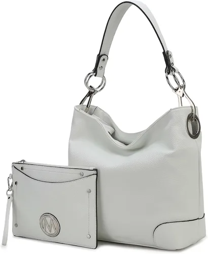 Miniatura 38 de MKF Collection Mia K - Bolso Hobo para mujer, de piel vegana, bolso de hombro holgado, bolso con asa superior