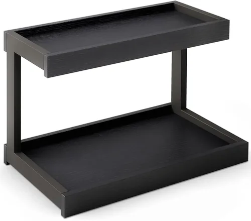 MARTY Organizador de Especias de 2 Niveles para Encimera, 15.8''L Estación de Café/Organizador de Baño para Encimera, Estante de Mostrador