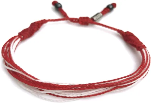 Miniatura 19 de Rumi Sumaq Pulseras de Orgullo y Bandera del País con Atadura de Tirón — Pulseras Macramé Trenzadas a Mano, Nudo de Pescado y Trenzadas Ajustables