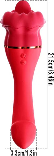 Miniatura 8 de Juguetes sexuales con vibrador de punto G, juguete sexual femenino adulto con 10 frecuencias vibratorias y 10 frecuencias de lamer la lengua