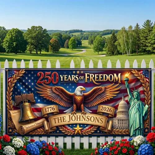 Miniatura 19 de Love Signal Bandera de Estados Unidos personalizada con el 250 aniversario, bandera estadounidense personalizada con imagen, decoración patriótica
