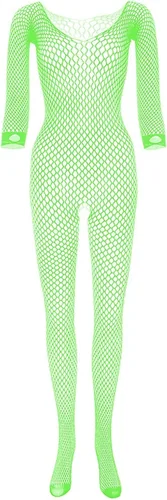 Medias de malla para mujer, con purpurina, de cristal, sexy, de cuerpo completo, babydoll de peluche, lencería