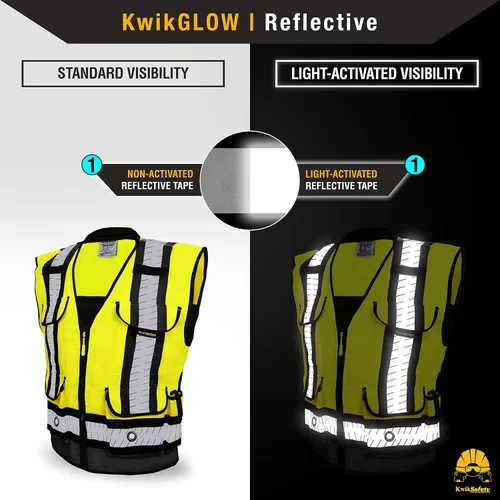 Miniatura 3 de KwikSafety - Charlotte, NC - GODFATHER Safety Vest [CUSHIONED COLLAR + TABLET POCKET] ANSI OSHA