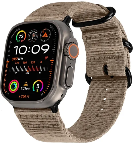 Miniatura 11 de Carterjett - Correa para Apple Watch 1.732 pulgadas, 1.654 pulgadas, 1.575 pulgadas, 1.496 pulgadas, nailon NATO, correas iWatch, mujeres y hombres