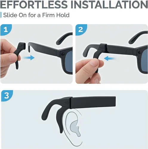 Miniatura 4 de 10 pares de ganchos para las orejas Rayban Meta Gen2, apto para Ray-Ban Meta Gen1, soporte de agarre de oreja para gafas, compatible con Ray-BanMeta