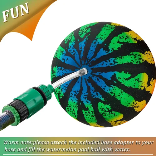 Miniatura 4 de Juego de pelota de piscina - Pelota de piscina de 9 pulgadas Juguetes inflables de piscina con adaptador de manguera, juego de piscina