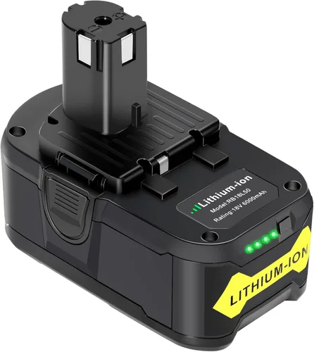 Batería de litio para Ryobi 18V: 6Ah 18 voltios de iones de litio de repuesto para Ryobi One+ P102 P108 P189 P190 P107 PBP005 P104 One Plus Drill