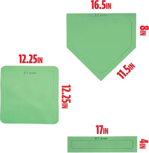 Miniatura 2 de Franklin Sports MLB Throw Down Baseball Bases with Home Plate + Pitcher's Rubber - Backyard Rubber Base Set Perfect for Baseball, Teeball + Kickball
