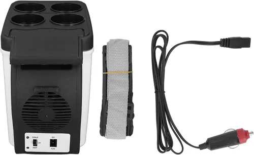 Miniatura 6 de Pssopp Refrigerador portátil de 6 litros, refrigerador eléctrico portátil de 6 litros, mini nevera portátil para dormitorios, automóviles, oficinas