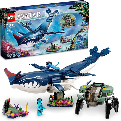 LEGO Avatar: The Way of Water Payakan The Tulkun & Crabsuit 75579, Conjunto de juguetes de construcción, Película Océano submarino con figura de