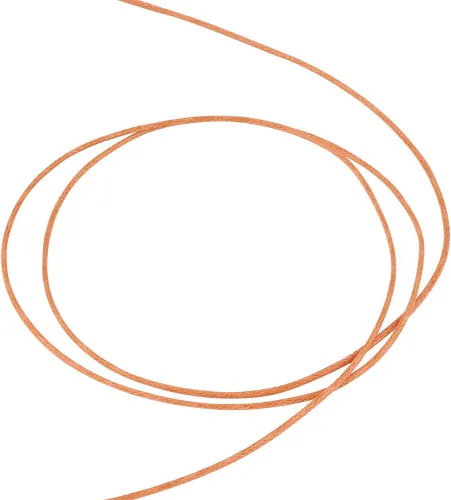 Miniatura 5 de Cordón de algodón encerado de 100 yardas, hilo de algodón trenzado naranja oscuro, cuerda de cuentas trenzada, cuerda para collar, pulsera, collar