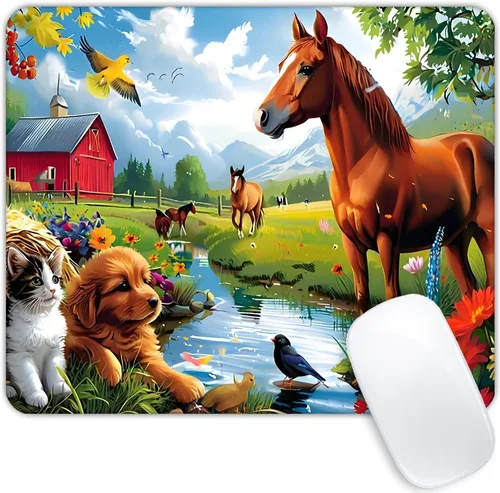 Miniatura 25 de Alfombrilla de mouse avanzada con base de goma antideslizante para computadoras, portátil, oficina, escritorio, accesorios, alfombrilla de mouse
