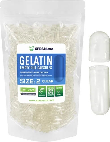 Miniatura 19 de XPRS Nutra Cápsulas vacías de tamaño 2 – 100 cápsulas vacías de gelatina – Pastillas de relleno de cápsulas de bricolaje – Cápsulas de gel de Multi