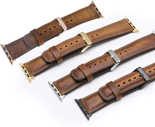 Miniatura 6 de Tuscany - Correa de reloj de cuero prémium para Apple Watch Series 11, 10, 1.654 in, Series 9, 8, 7, 6, 5, 4, 3 y SE 3/2/1 de 1.614 pulgadas, 1.575
