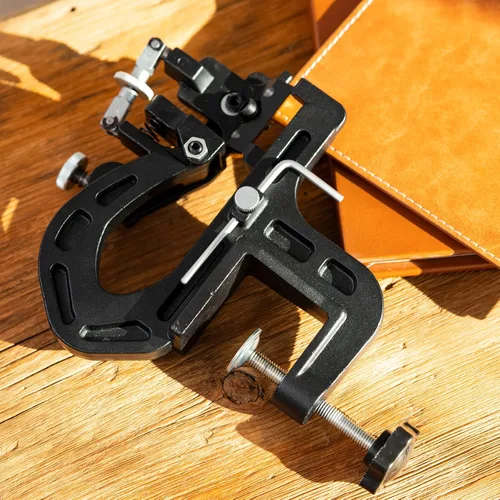 Miniatura 7 de Esquiador manual de cuero pelador Splitter adelgazamiento máquina de corte de artesanía en cuero máquina de ribete para proyecto de bricolaje