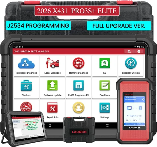 LAUNCH X431 PRO3S+ Elite, herramienta de escaneo bidireccional todo en uno 2026 con protocolos J2534, escáner de camiones HD, mapa de topología,
