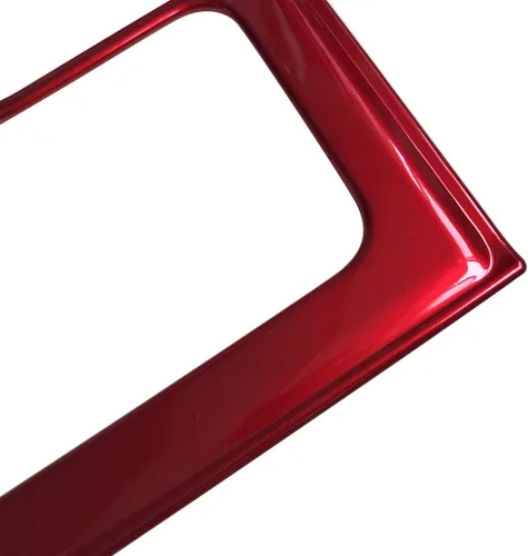 Miniatura 8 de ruihe Cubiertas de panel de consola de palanca de cambios de coche rojo Compatible con Hyundai Elantra 2021 2022 2023 2024 Versión de freno