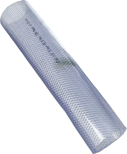 Miniatura 3 de Duda Energy HPpvc100-025ft Manguera de vinilo resistente a productos químicos y UV, tubería de PVC flexible transparente trenzada de alta presión