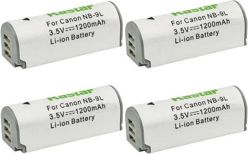 Miniatura 6 de Kastar Paquete de 1 batería NB-9L de 3.5 V 1200 mAh de repuesto para Canon PowerShot N, PowerShot N2, Powershot ELPH 510 HS, Powershot ELPH 520 HS