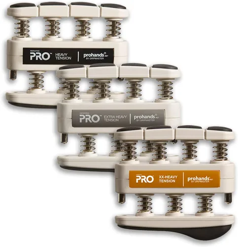 Miniatura 12 de Prohands PRO Ejercicio de Mano, Ejercitador de Dedos (Fortalecedor de Agarre de Mano), con Resorte, Sistema de Pistón de Dedos, Aislamiento