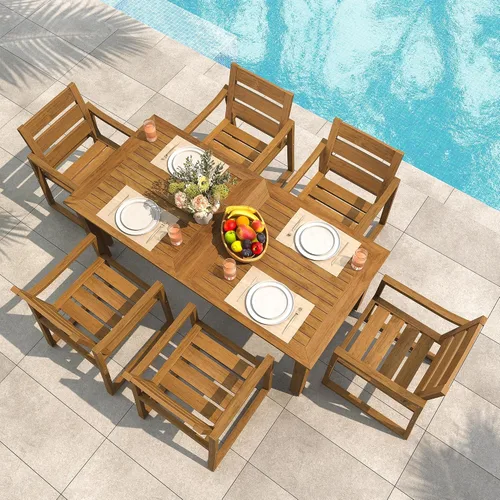 Miniatura 21 de Cozyman HDPS Sillas de comedor al aire libre, 350 libras, sillas de comedor de patio con reposabrazos, sillas de cocina al aire libre para todo