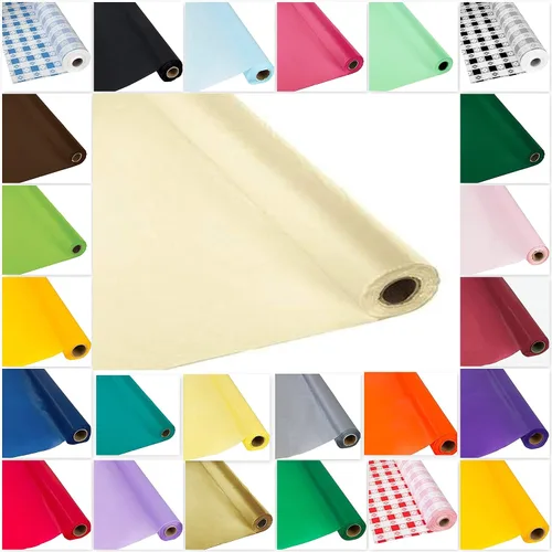 Miniatura 22 de DIY Craft - Rollo de plástico negro para mesa de banquete, 300 pies de largo (26 colores)
