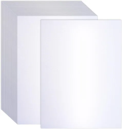 Miniatura 7 de 120 hojas de cartulina color crema brillante de 8.5 x 11 pulgadas, papel metálico de 250 gsm/92 libras, papel perlado de doble cara