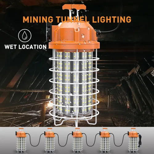 Miniatura 5 de Luz de trabajo temporal LED de 100 W Luces impermeables Luces de construcción Iluminación del sitio de trabajo Iluminación temporal