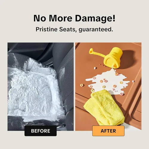 Miniatura 3 de Siliguard - Protector de asiento de automóvil para asientos de cuero, sin muescas y agarre antideslizante, funda de asiento impermeable, alfombrilla