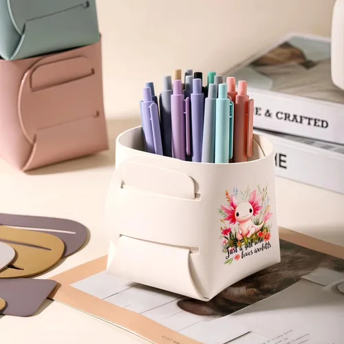 Miniatura 5 de Axolotl - Soporte para brochas de maquillaje, organizador de escritorio decorativo para guardar joyas, lápices, lentes, regalos temáticos