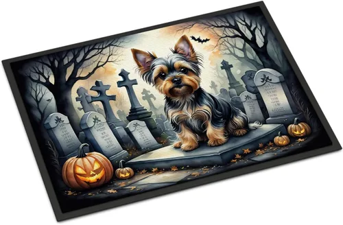 Miniatura 75 de Caroline's Treasures DAC2011MAT - Felpudo de Halloween espeluznante con diseño de Beagle, de 18 x 27 pulgadas, para interiores y exteriores