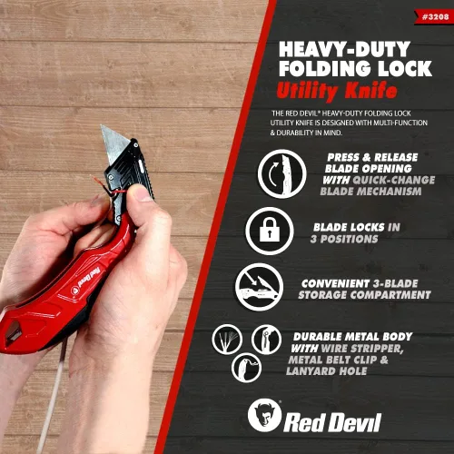 Miniatura 2 de Cuchillo de bloqueo plegable resistente