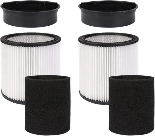 90304 Filtros de cartucho HEPA de repuesto con tapa, compatibles con Shop-Vac Shop Vac 90304, 90350, 90333, 903-04-00, 9030400, 90585 aspiradoras