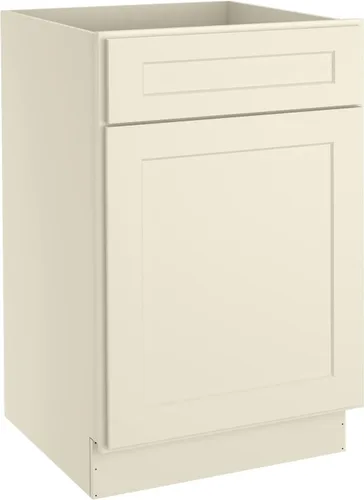 Miniatura 17 de LOVMOR Armarios de base de cocina, armario de almacenamiento aparador, gabinete de entrada con 1 cajón y estante ajustable, 24 pulgadas de ancho x