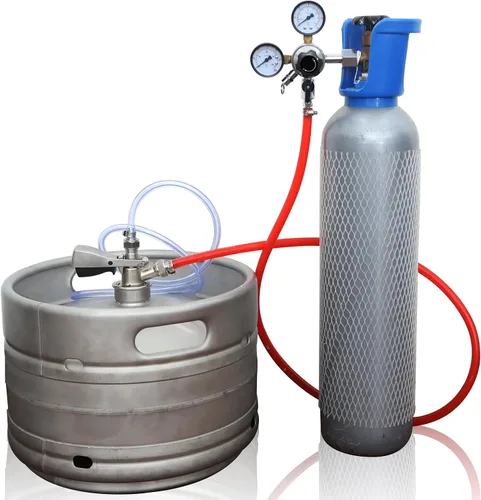 Miniatura 7 de PERA Kit de conversión de cerveza de un solo grifo, kit de Kegerator de montaje en puerta con regulador de CO2 CGA320, acoplador de barril Sankey D