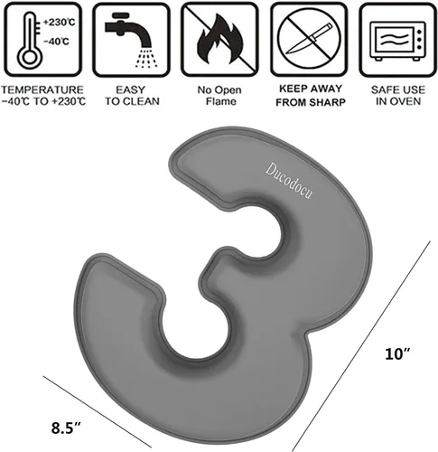 Miniatura 4 de Ducodocu Molde de silicona para tartas con números 3D, moldes para hornear, moldes novedosos para tartas, molde para hornear bricolaje
