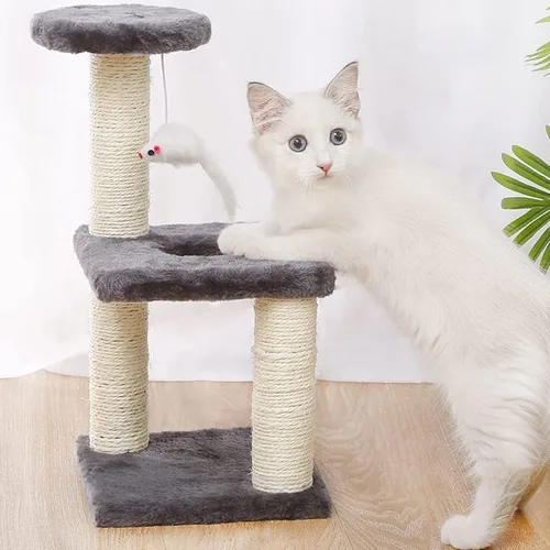 Miniatura 6 de Rascador de gato con marco de escalada para gatos, juguete para gato, cuerda de sisal, árbol de gato, gatito, parque infantil, muebles para mascotas