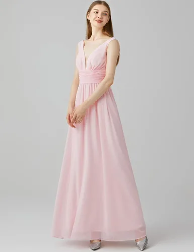 Miniatura 3 de Maisfeal Vestido de noche sin mangas con cuello en V doble para mujer