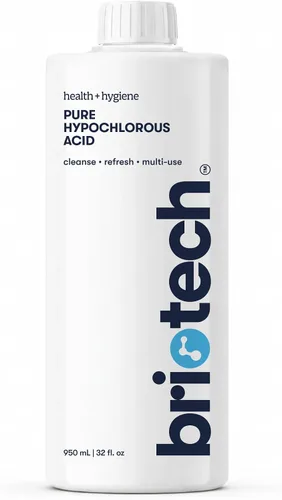 Miniatura 10 de BRIOTECH Aerosol de ácido hipocloroso puro y limpiador, solución tópica HOCl premium original, limpiador multiusos, aprobado para familias y apto