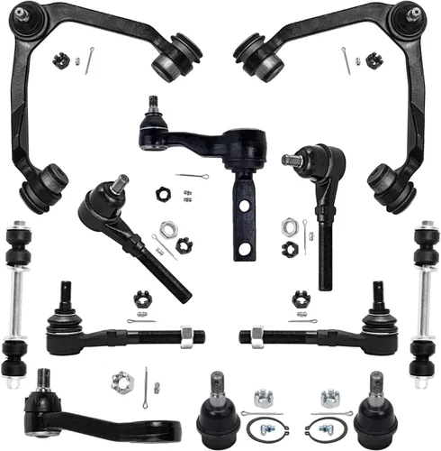 Miniatura 57 de Detroit Axle - Kit de extremo delantero para Ford 1998-2001 Explorer Mercury Mountaineer, 4 barras estabilizadoras delanteras y traseras, 2 brazos