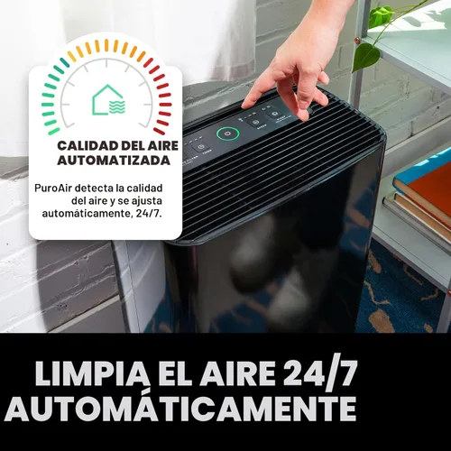 Miniatura 5 de PuroAir Purificador de aire HEPA 400 para habitaciones grandes del hogar, cubre 2,000 pies cuadrados, filtra hasta el 99.9% de los contaminantes