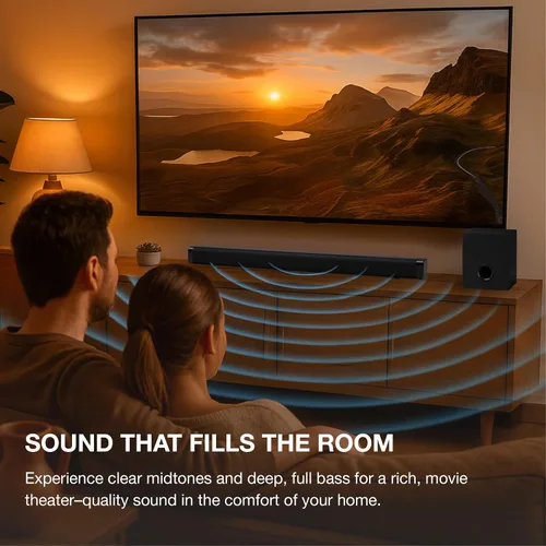 Miniatura 7 de iLive ITBSW222B Barra de sonido Bluetooth de 32 pulgadas con subwoofer inalámbrico