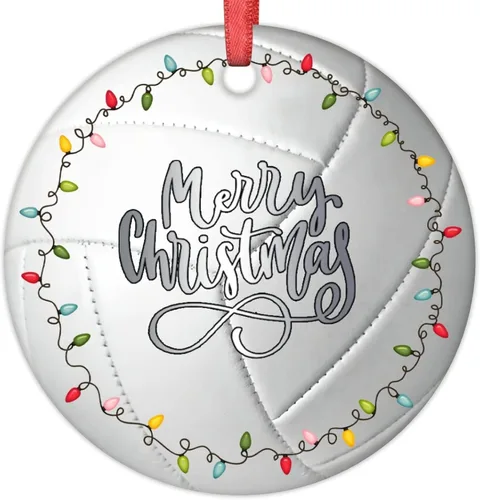 Miniatura 15 de Adornos de pelota de tenis para árboles de Navidad, adornos deportivos de Navidad personalizados 2022, adornos colgantes conmemorativos de Navidad