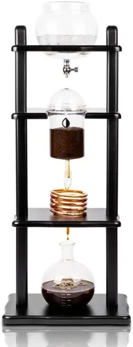 Cafetera de goteo frío, torre de café de infusión fría, cafetera japonesa de goteo lento, 32 onzas, goteo de preparación fría, torre de café helado