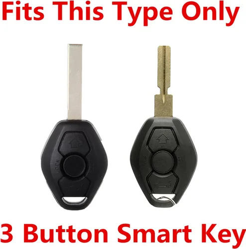 Miniatura 2 de Protector de llave de control remoto de entrada sin llave de silicona Funda de llave de reemplazo Compatible con BMW 3 5 7 Series M3 M5 M6 X3 X5 Z3