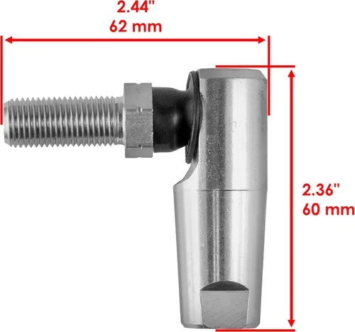 Miniatura 2 de Caltric Barra de acoplamiento delantera derecha 1/2" compatible con John Deere 335 345 355D 425 445 455 AM133072