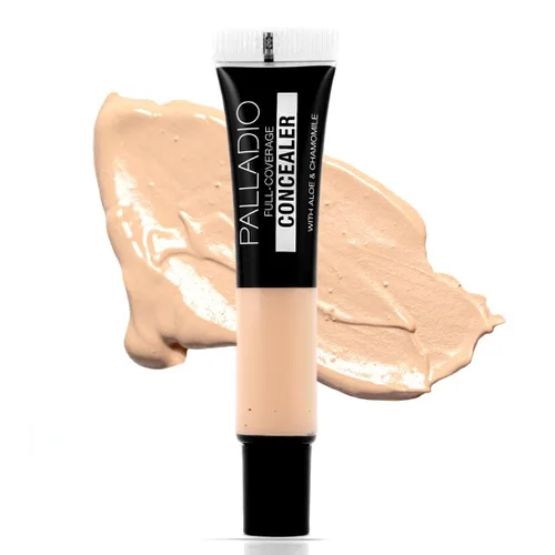 Miniatura 11 de Palladio Corrector de cobertura completa - Fórmula cremosa para rostro y debajo de los ojos, disfraza ojeras, manchas, líneas finas, unifica el tono