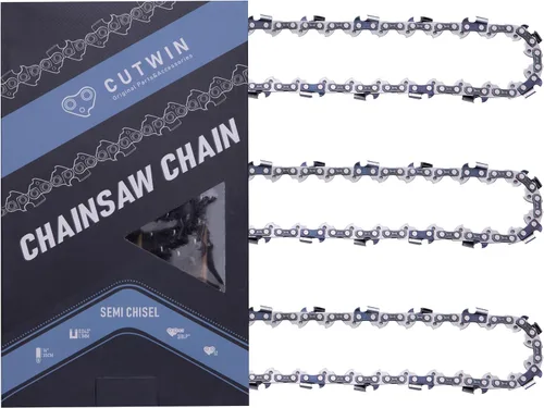 Miniatura 18 de Paquete de 3 Cadenas de Motosierra de 10 Pulgadas CW-R40 Paso LP 3/8" Calibre .043" 40 Eslabones de Transmisión, Repuesto de Cadena de Sierra
