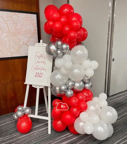 Miniatura 3 de KBZVNAF Globos rojos de látex para fiestas - Paquete de 50 globos de helio de 12 pulgadas, globos rojos para Navidad, boda, aniversario, baby